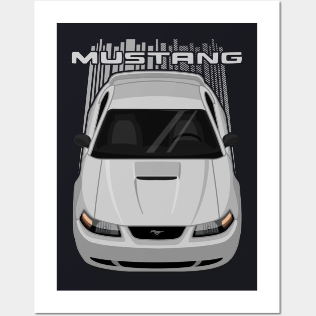 Mustang GT 1999 to 2004 SN95 New Edge - Silver Wall Art by V8social